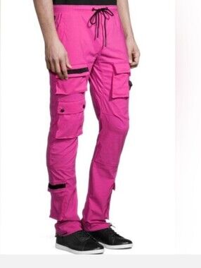Decibel Tactical Cargo Joggers Pants with Drawstring Waist XL